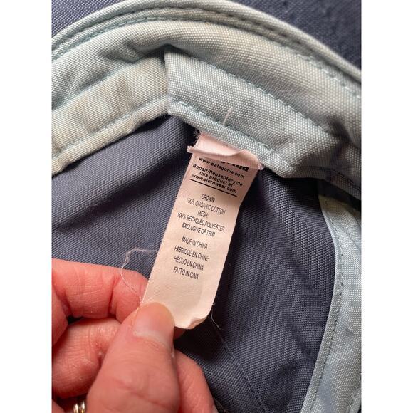 Patagonia Women Trucker Hat Pastel‎ Blue Light Navy Blue Baseball Hat Adjustable - Picture 9 of 9